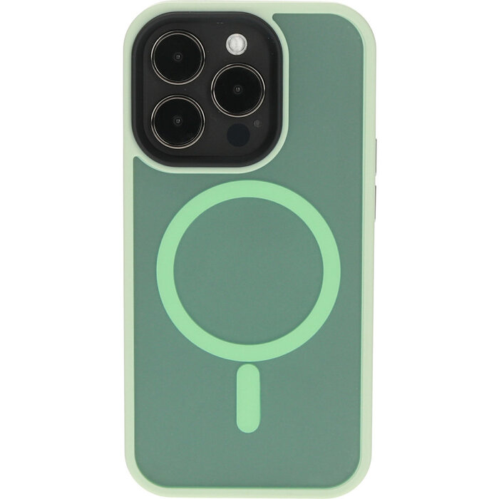 Mobiparts Mobiparts Hardcover Apple iPhone 14 Pro Satin Light Green Ltd Edition (Magsafe Compatible)