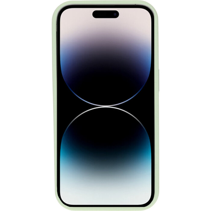 Mobiparts Mobiparts Hardcover Apple iPhone 14 Pro Satin Light Green Ltd Edition (Magsafe Compatible)