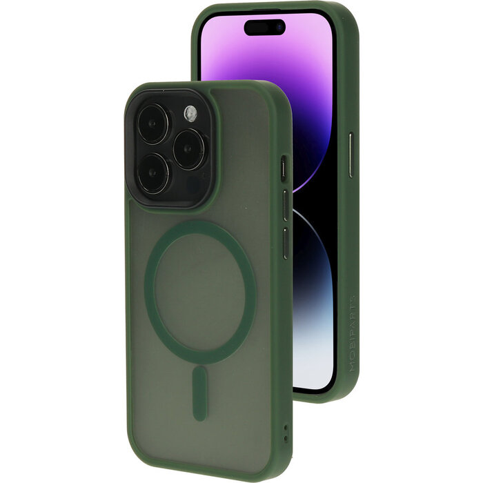Mobiparts Mobiparts Hardcover Apple iPhone 14 Pro Satin Green (Magsafe Compatible)