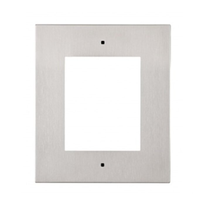 2N 2N Verso Inbouwframe 1 Module Zilver voor Helios IP Verso