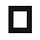 2N Helios IP Verso Inbouwframe 1 module Zwart voor 9155014