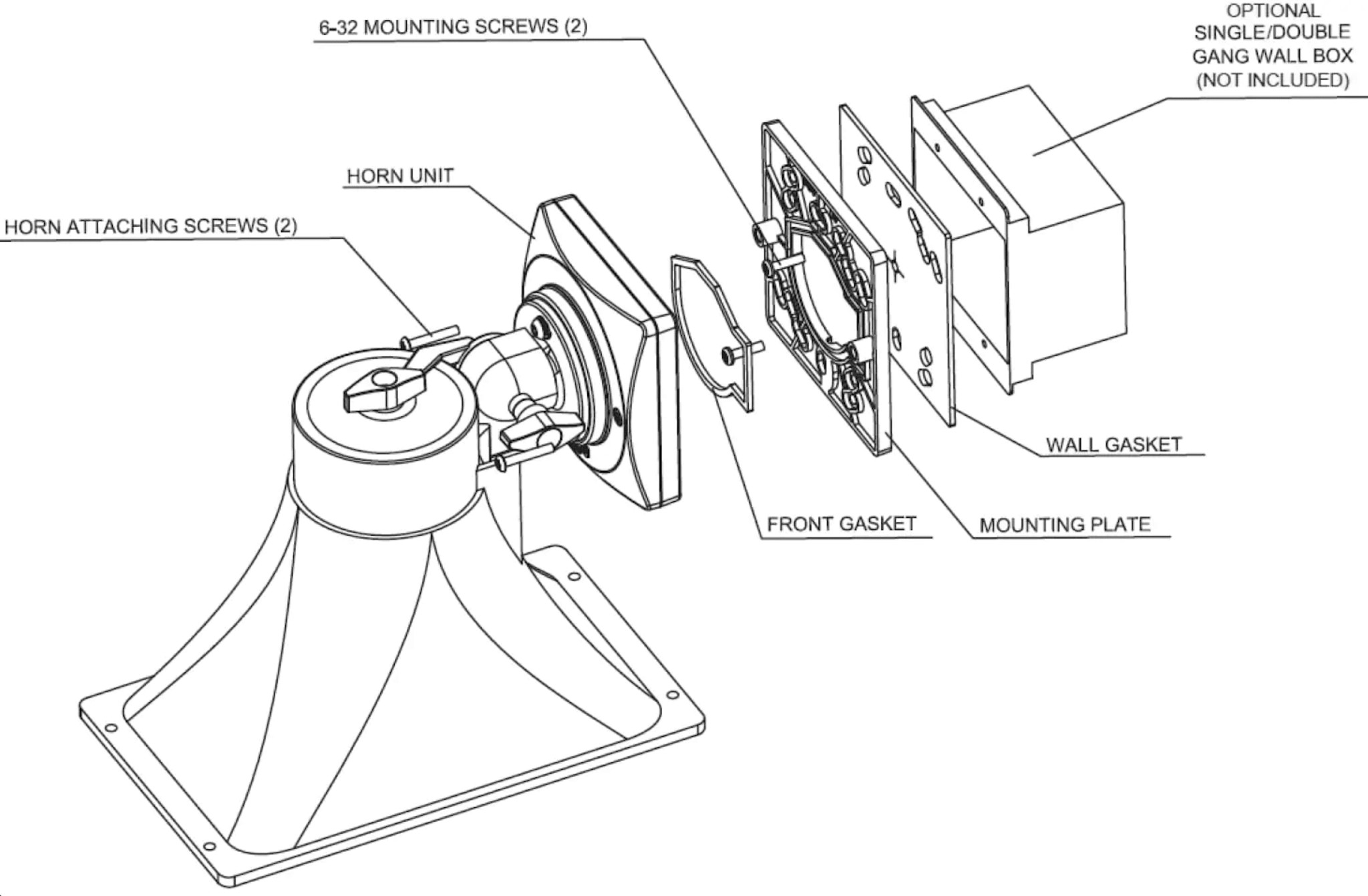 Algo Algo 8186 SIP Hoorn Luidspreker (8186)