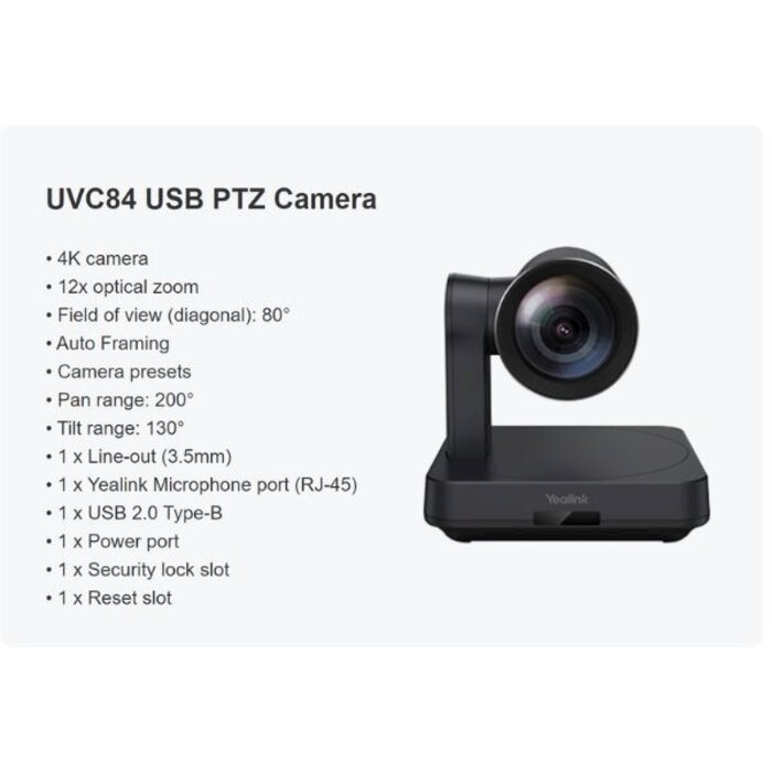 Yealink Yealink MVC640-C4-F13 Video Conferencing Systeem voor Teams Rooms