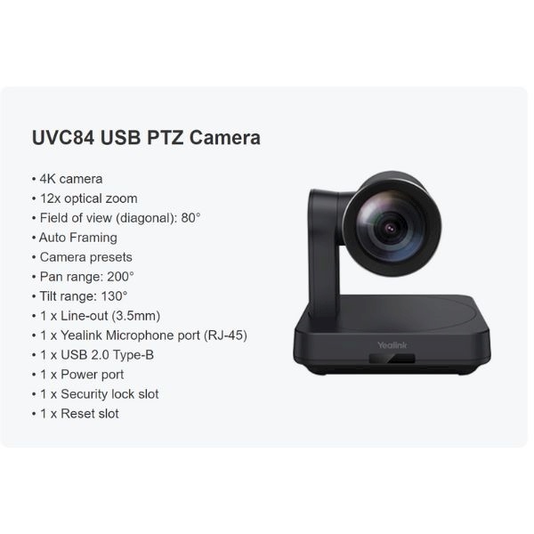 Yealink Yealink MVC640-C4-F13 Video Conference Room Systeem