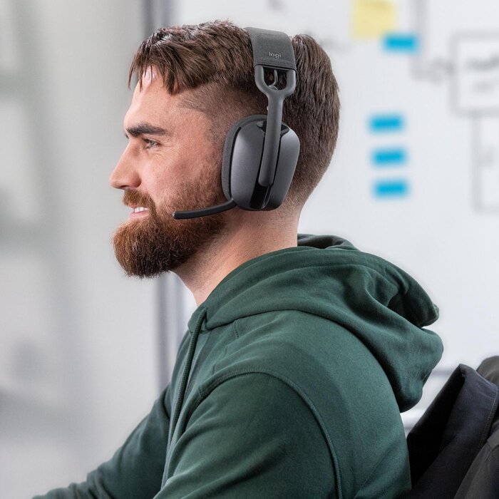 logitech Logitech Zone Vibe 100 Draadloze Bluetooth Headset met Microfoon - Grafiet