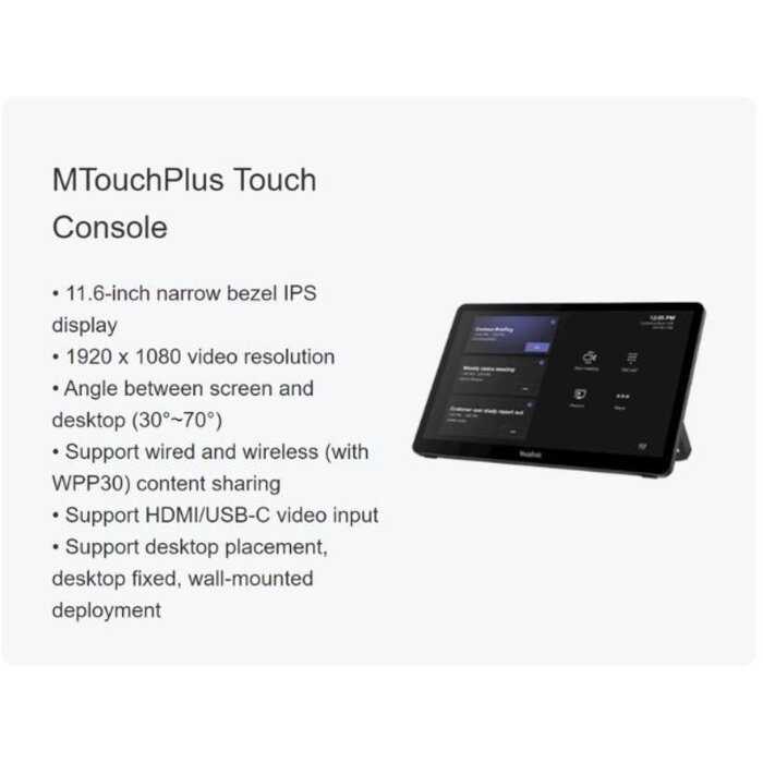 Yealink Yealink MVC S60-C5-000 360° Microsoft Teams Room Systeem voor middelgrote ruimtes