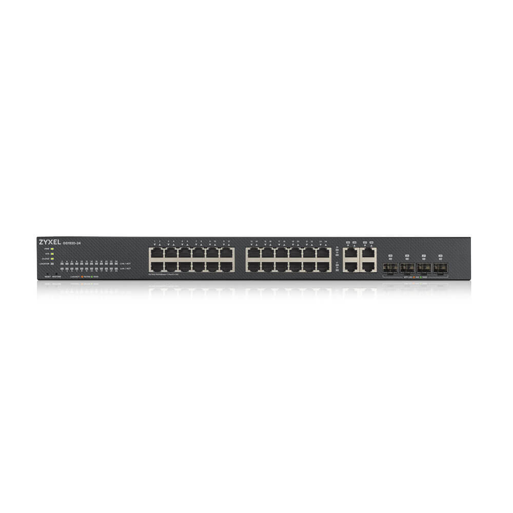 Zyxel Zyxel GS1920-24V2 24-Poorts Gigabit Smart Managed Switch met SFP