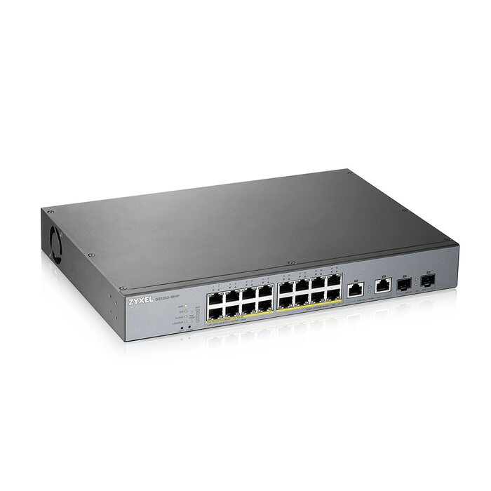 Zyxel Zyxel GS1350-18HP 16-poorts Managed L2 PoE+ CCTV Switch (250W)