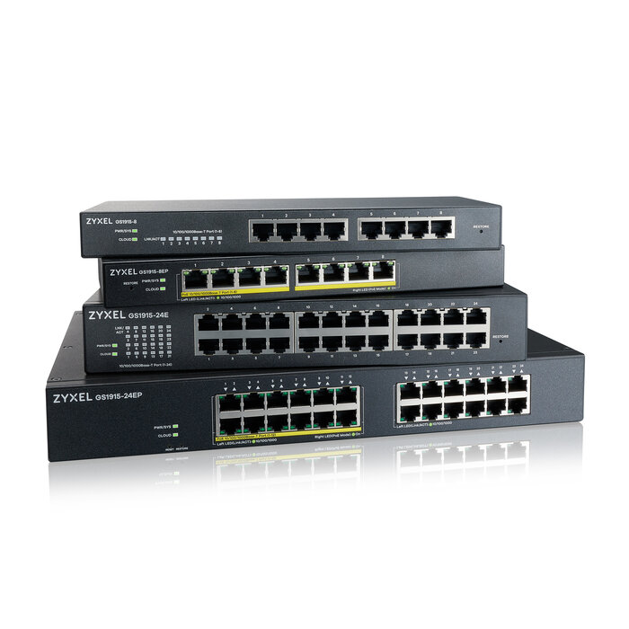 Zyxel Zyxel GS1915-24EP 24-Poorts Gigabit Managed L2 PoE+ Switch - 130W