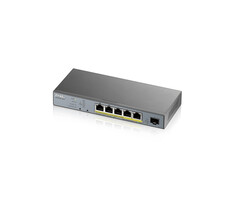 Zyxel Zyxel GS1350-6HP Managed L2 PoE+ Switch - 5x PoE+ (60W), 1x SFP, Nebula Cloud