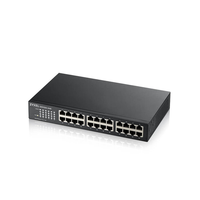 Zyxel Zyxel GS1100-24E 24-Poorts Unmanaged Gigabit Switch - Ventilatorloos