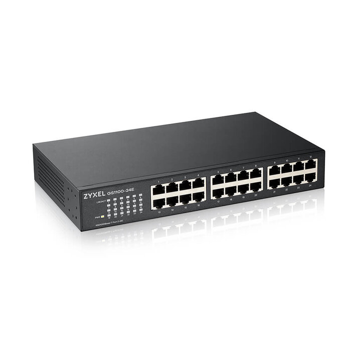 Zyxel Zyxel GS1100-24E 24-Poorts Unmanaged Gigabit Switch - Ventilatorloos