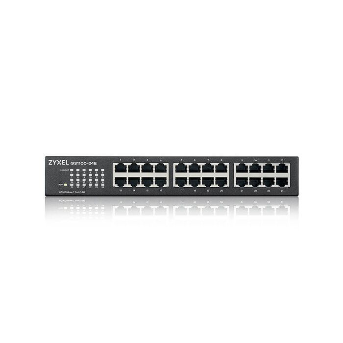 Zyxel Zyxel GS1100-24E 24-Poorts Unmanaged Gigabit Switch - Ventilatorloos