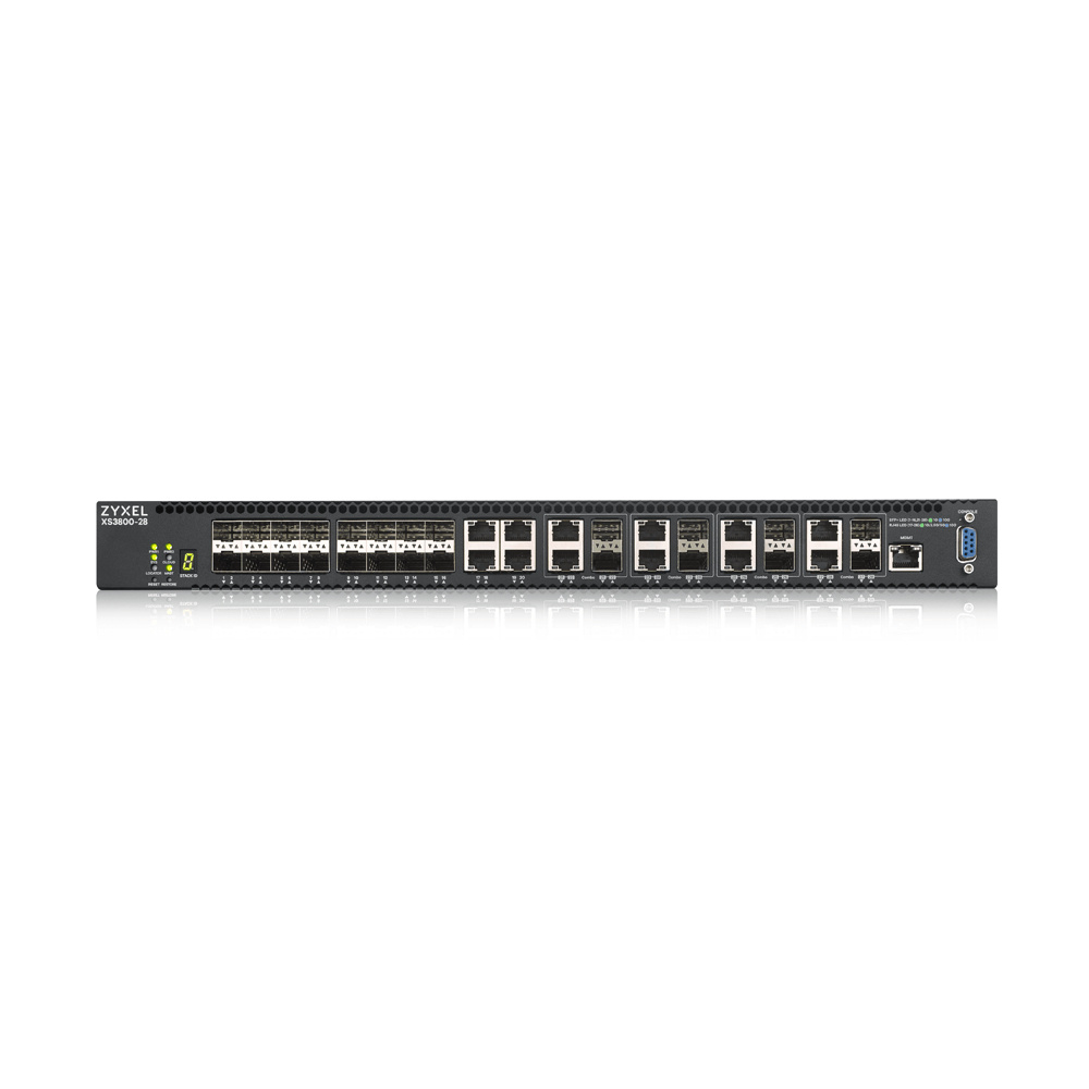 Zyxel Zyxel XS3800-28-poorts 10G Layer 2+ Managed Aggregatieswitch