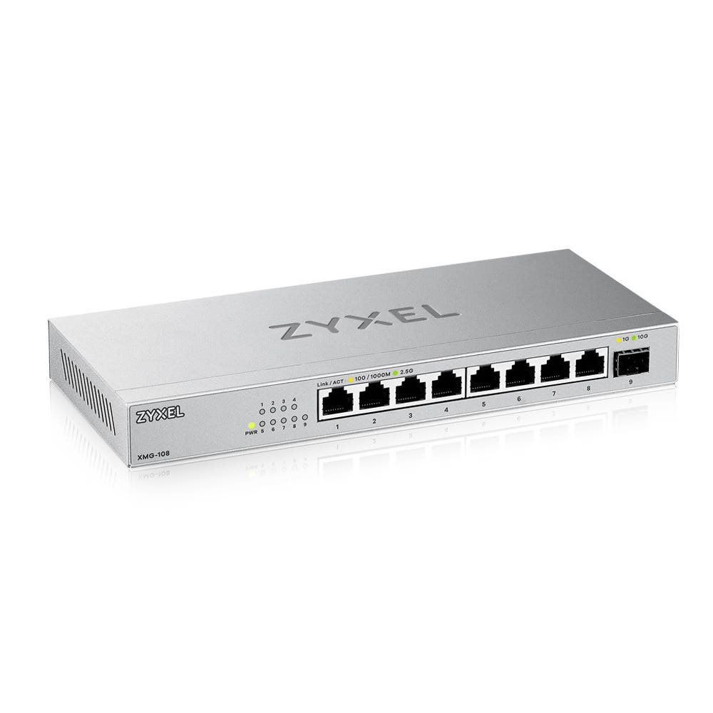 Zyxel Zyxel XMG-108 8-Poorts 2.5G Unmanaged Switch (XMG-108-ZZ0101F)