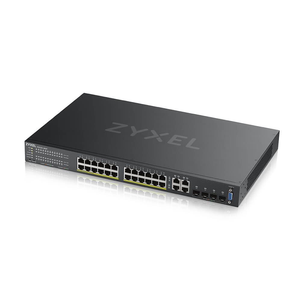 Zyxel Zyxel GS2220-28HP 24-Poorts Gigabit PoE+ Managed Switch (375W)