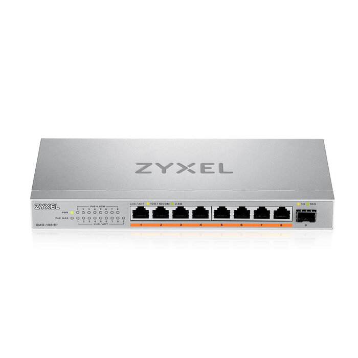 Zyxel Zyxel XMG-108HP 8-Poort 2.5G PoE++ Switch (XMG-108HP-EU0101F)