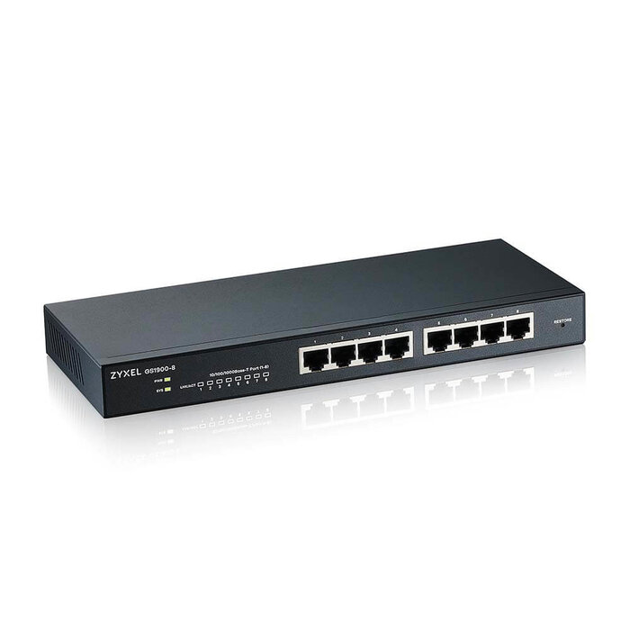 Zyxel Zyxel GS1900-8 8-Port Smart Managed Switch (GS1900-8-EU0102F)