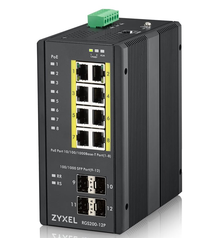 Zyxel Zyxel RGS200-12P Managed PoE+ Switch RGS200-12P-ZZ0101F