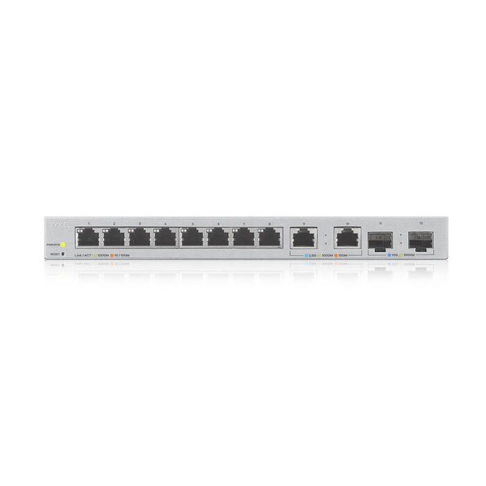 Zyxel Zyxel XGS1210-12 Multi-Gigabit Switch (8x 1G, 2x 2.5G, 2x 10G SFP+)