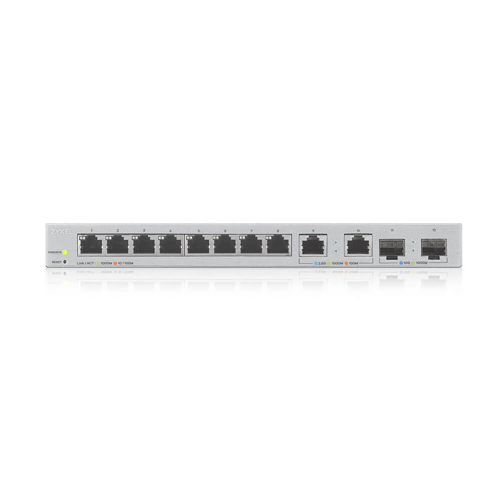 Zyxel Zyxel XGS1210-12 Multi-Gigabit Switch (8x 1G, 2x 2.5G, 2x 10G SFP+)