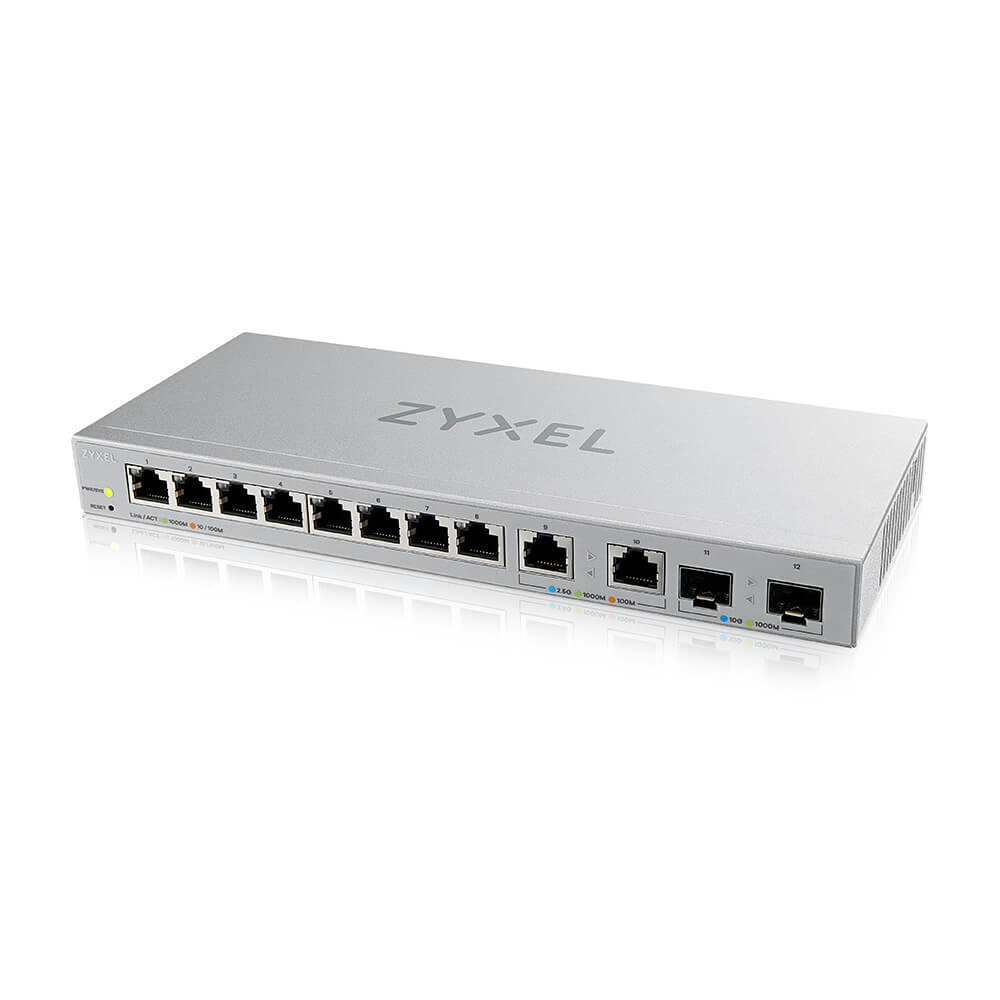 Zyxel Zyxel XGS1210-12 Multi-Gigabit Switch (8x 1G, 2x 2.5G, 2x 10G SFP+)