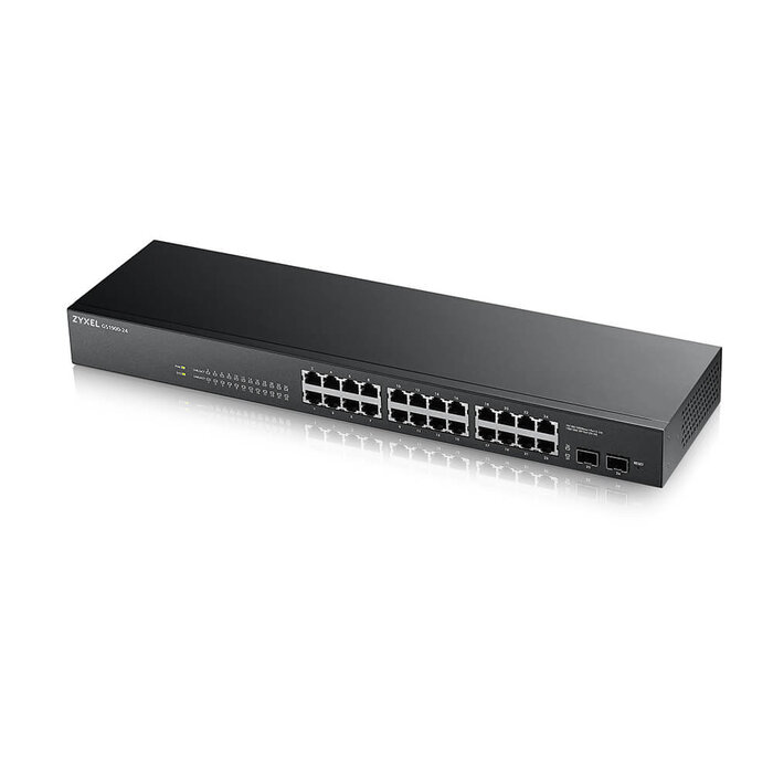 Zyxel Zyxel GS-1900-24 v2 24-Poorts Gigabit Smart Managed Switch - Fanless met SFP-uplinks