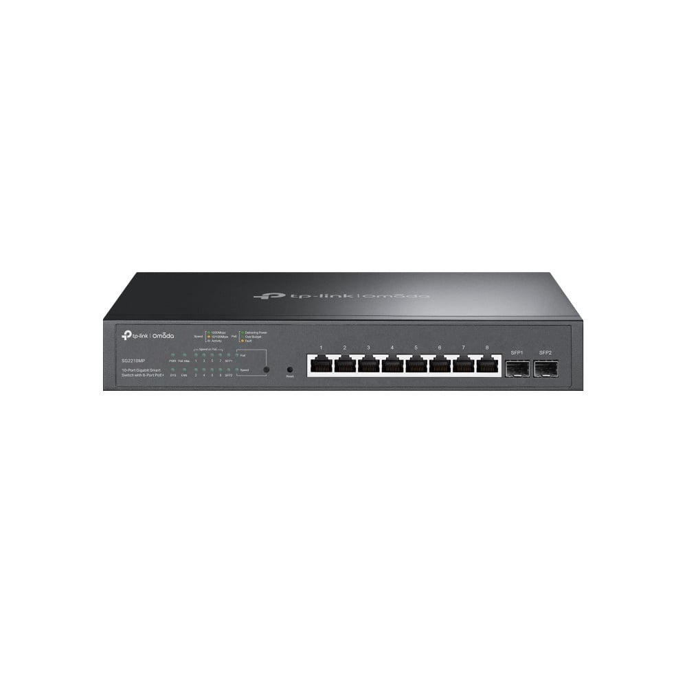 TP-Link TP-Link Omada TL-SG2210MP 8-Poorts PoE+ Gigabit Switch (150W)