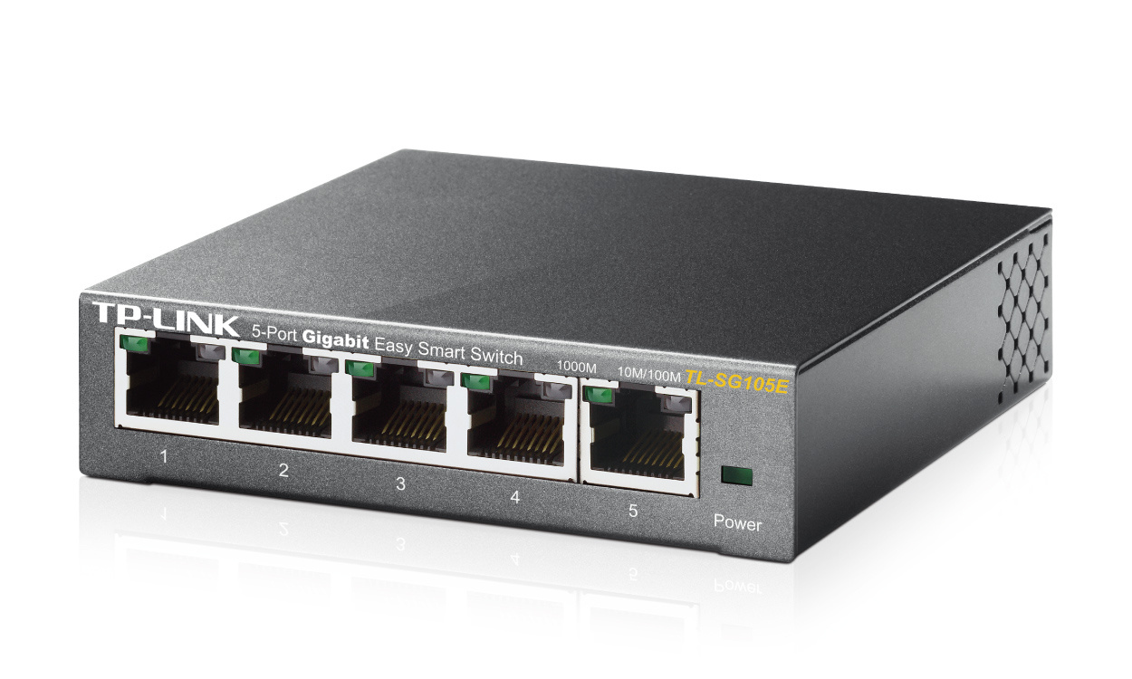 TP-Link TP-Link TL-SG105E 5-Poorts Gigabit Easy Smart Switch (TL-SG105E)