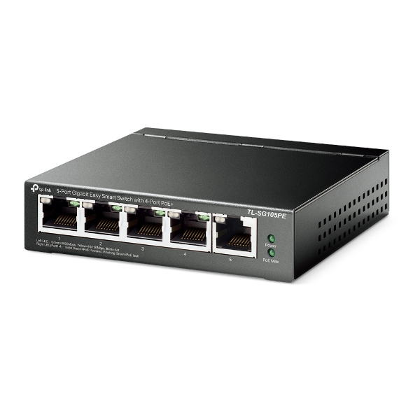 TP-Link TP-Link TL-SG105PE 5-Poort Gigabit PoE Switch (TL-SG105PE)