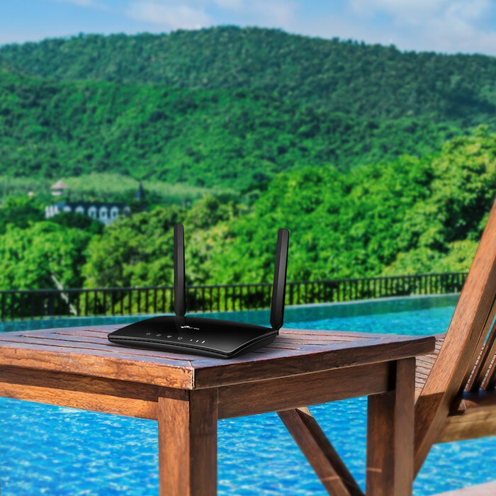 TP-Link TP-Link Archer MR200, Wi-Fi 5 (802.11ac), Dual-band (2.4 GHz / 5 GHz), Ethernet LAN, 3G, Zwart, Router om neer te zetten