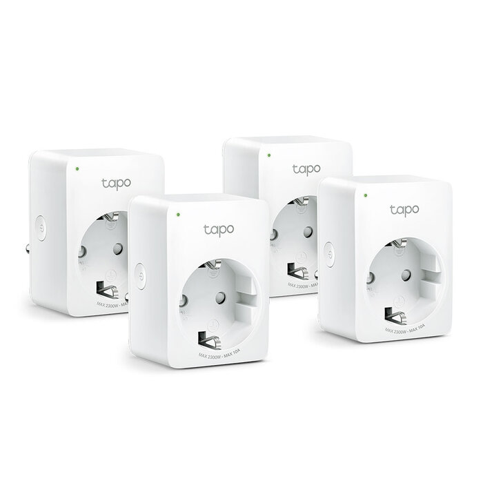 TP-Link TP-Link Tapo P100 Slimme Stekker (4-Pack) (TAPO P100(4-PACK))