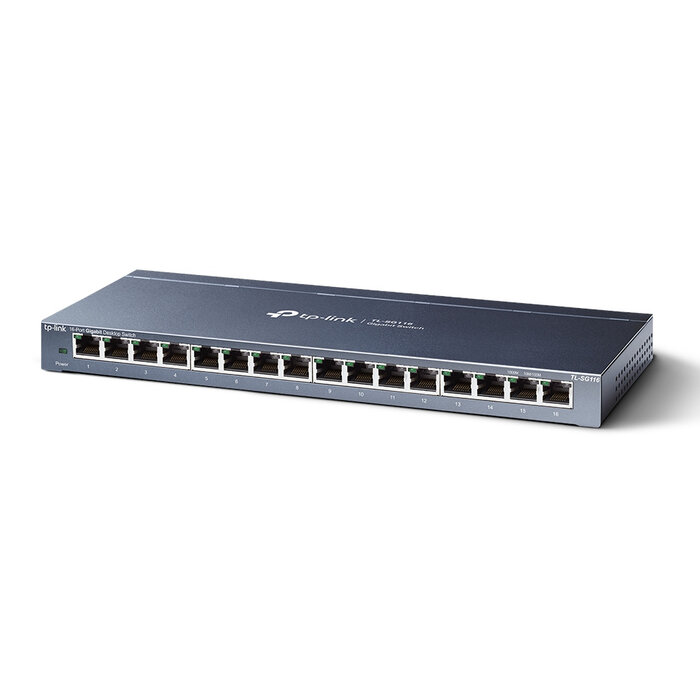 TP-Link TP-Link TL-SG116 16-Poorts Unmanaged Gigabit Netwerkswitch - Metaal