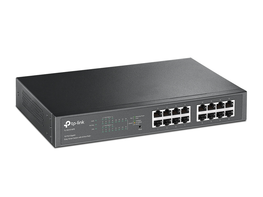 TP-Link TP-Link TL-SG1016PE Gigabit Managed PoE+ Switch - 16 Poorten (110W)