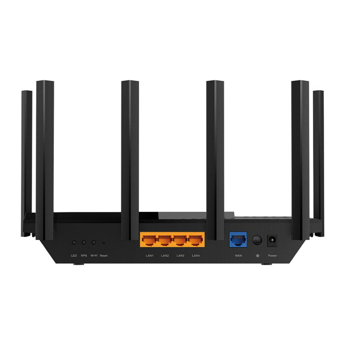 TP-Link TP-Link Archer AXE75, Wi-Fi 6E (802.11ax), Tri-band (2,4 GHz / 5 GHz / 6 GHz), Ethernet LAN, Zwart, Router om neer te zetten