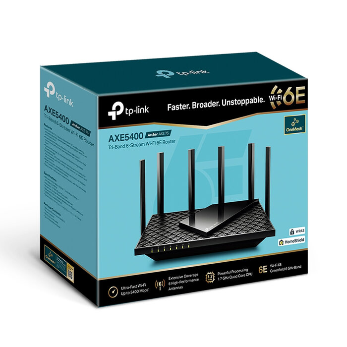 TP-Link TP-Link Archer AXE75 Tri-Band Wi-Fi 6E (ARCHER AXE75)