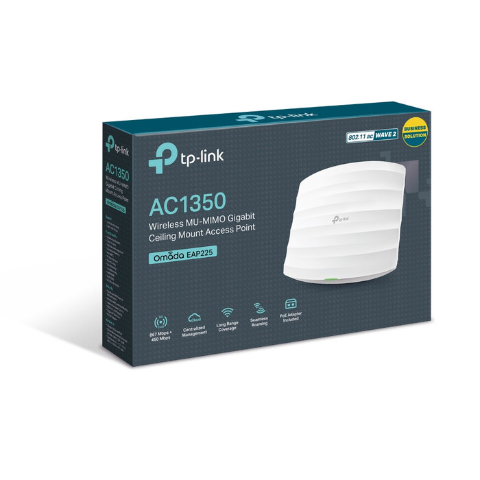 TP-Link TP-Link Omada EAP225 draadloos toegangspunt 1350Mbit/s (EAP225V3)