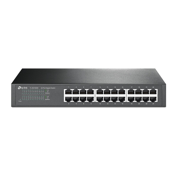 TP-Link TP-Link TL-SG1024D 24-Poorts Gigabit Unmanaged Switch - 1000 Mbps - Rackmount