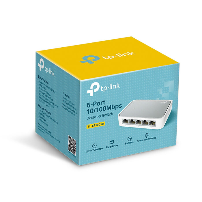 TP-Link TP-Link TL-SF1005D 5-Poorts Fast Ethernet Switch 10/100 Mbps
