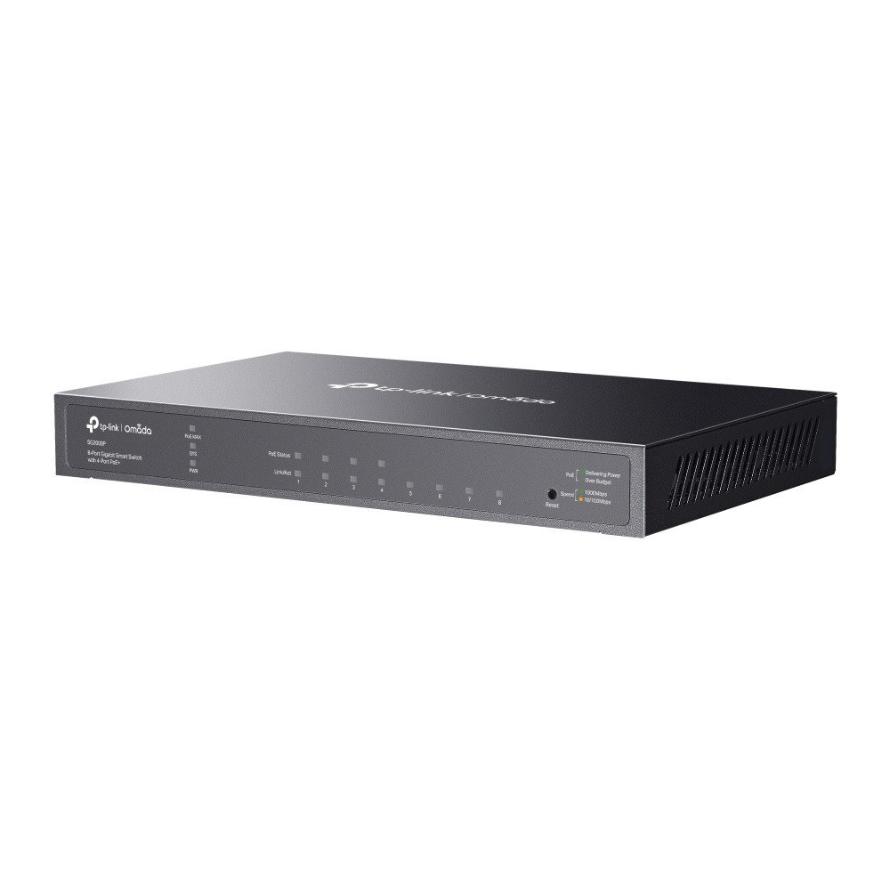 TP-Link TP-Link TL-SG2008P 8-Poorts Gigabit Switch met 4x PoE+ (62W)
