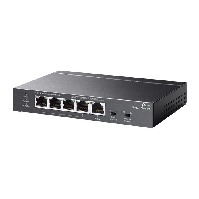 TP-Link TP-Link TL-SG1005P-PD 5-Poorts Gigabit PoE Passthrough Switch