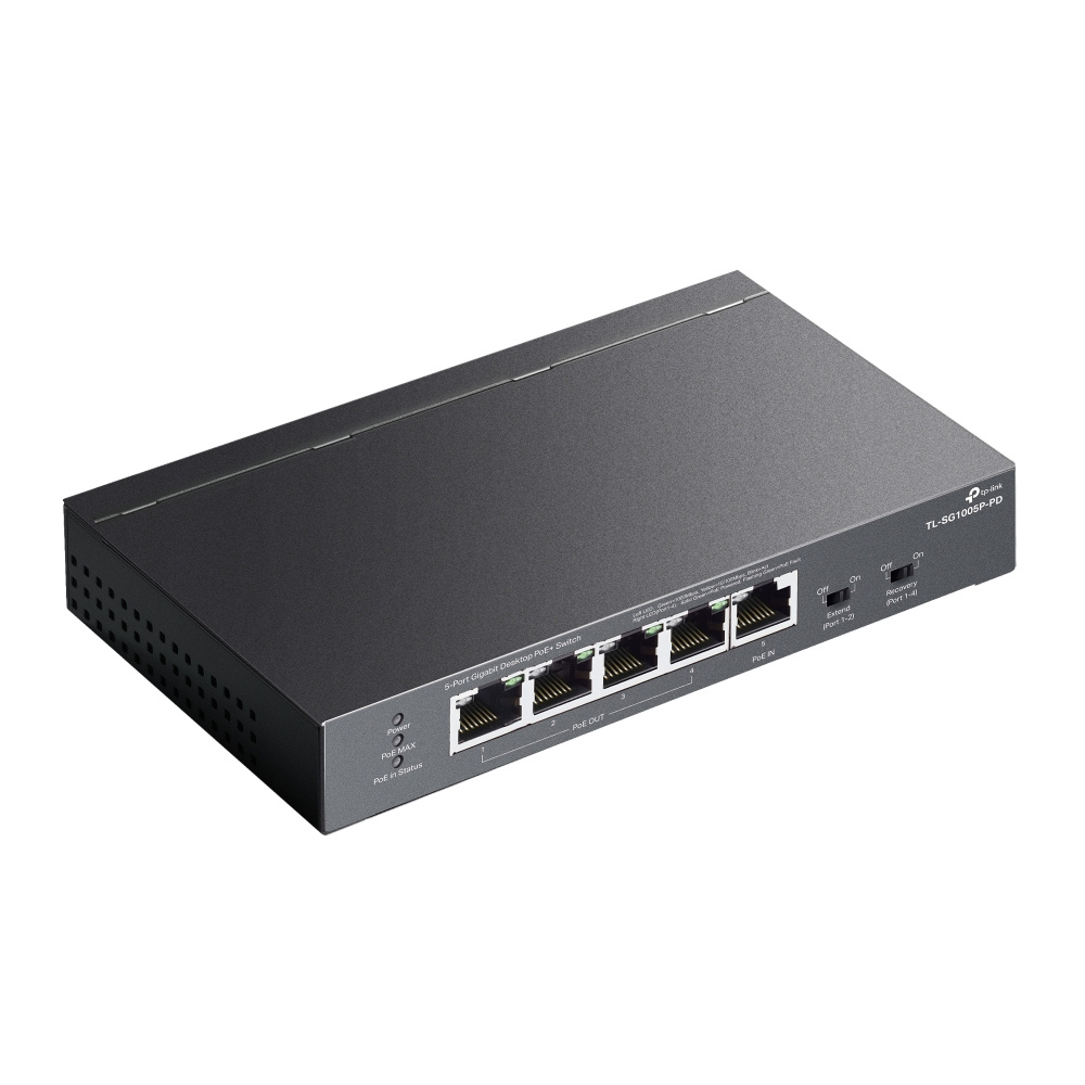 TP-Link TP-Link TL-SG1005P-PD 5-Poort Gigabit Switch PoE Passthrough (TL-SG1005P-PD)