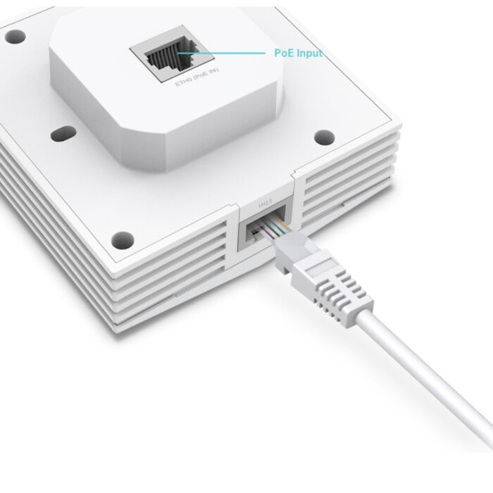 TP-Link TP-Link Omada EAP650-Wall AX3000 Wi-Fi 6 Access Point voor Wandmontage met PoE