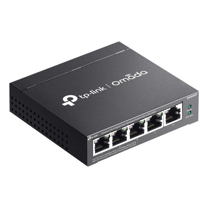 TP-Link TP-Link Omada ES205G 5-Poorts Gigabit Easy Smart Switch - Metalen Behuizing
