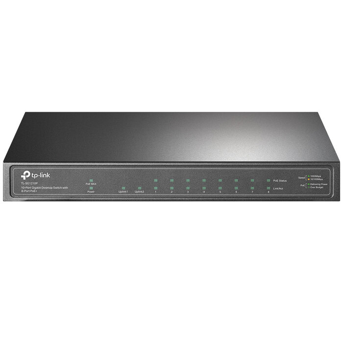 TP-Link TP-Link TL-SG1210P 10-Poorts Unmanaged Gigabit Switch met 8x PoE+