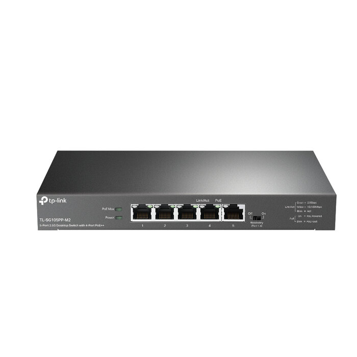 TP-Link TP-Link 5-Poorts 2.5G PoE++ Switch (TL-SG105PP-M2)