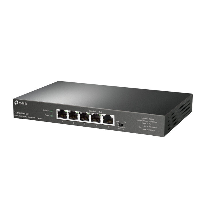 TP-Link TP-Link TL-SG105PP-M2 5-Poorts 2.5G PoE++ Switch (TL-SG105PP-M2)