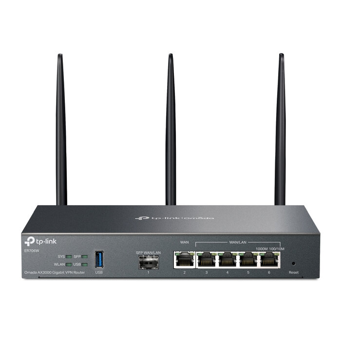 TP-Link TP-Link Omada ER706W AX3000 Wi-Fi 6 Zakelijke VPN Router