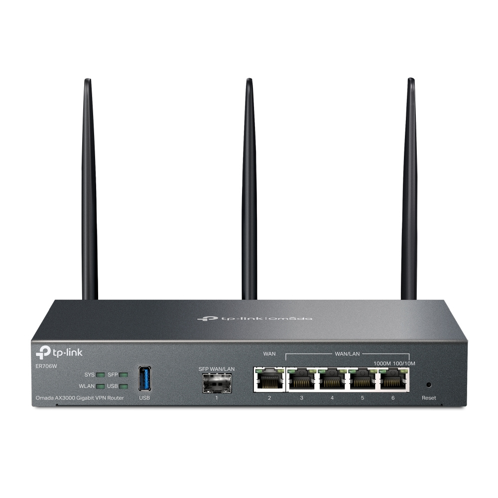 TP-Link TP-Link Omada ER706W AX3000 Wi-Fi 6 Zakelijke VPN Router