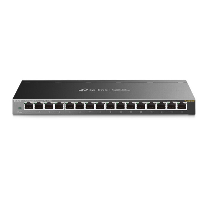 TP-Link TP-Link TL-SG116E 16-Poorts Gigabit Easy Smart Switch - Metalen Behuizing
